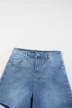 Load image into Gallery viewer, Ashleigh Blue Rhinestone Embellished Denim Shorts