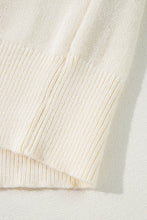 Load image into Gallery viewer, Apricot Boo Knitted Pattern Ribbed Edge Drop Shoulder Sweater