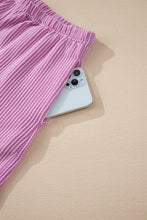 Load image into Gallery viewer, Phalaenopsis Corded Knit Long Sleeve Top and High Waist Shorts Set