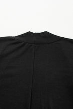 Load image into Gallery viewer, Black Split Long Cardigan and Skinny Pants Lounge Set