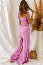 Load image into Gallery viewer, Phalaenopsis Thin Straps Smocked Bodice Wide Leg Floral Jumpsuit