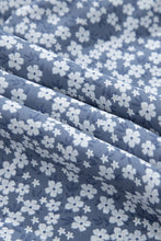 Load image into Gallery viewer, Dusk Blue Thin Straps Smocked Bodice Wide Leg Floral Jumpsuit