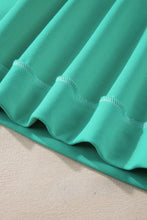 Load image into Gallery viewer, Aruba Blue Colorblock Patchwork Cross Seam Plus Sweatshirt