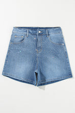 Load image into Gallery viewer, Ashleigh Blue Rhinestone Embellished Denim Shorts