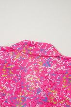Load image into Gallery viewer, Bonbon Abstract Print Collared V Neck Babydoll Blouse