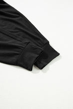 Load image into Gallery viewer, Black Split Long Cardigan and Skinny Pants Lounge Set