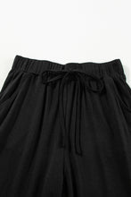 Load image into Gallery viewer, Black Split Long Cardigan and Skinny Pants Lounge Set
