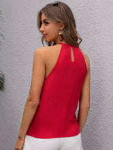 Load image into Gallery viewer, Red Keyhole Back Top
