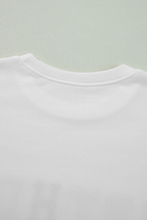 Load image into Gallery viewer, White BIRTHDAY QUEEN Graphic Balloon Sleeve Sweatshirt
