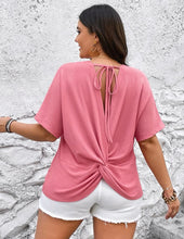 Load image into Gallery viewer, Dusty Rose Twist Tie Back Top
