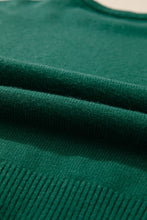 Load image into Gallery viewer, Evergreen Pearled Drop Shoulder Round Neck Sweater
