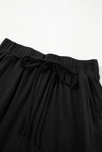 Load image into Gallery viewer, Black Split Long Cardigan and Skinny Pants Lounge Set
