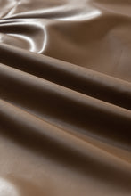 Load image into Gallery viewer, Coffee Bowknot Faux Leather Mini Skirt
