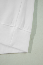 Load image into Gallery viewer, White BIRTHDAY QUEEN Graphic Balloon Sleeve Sweatshirt
