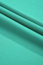 Load image into Gallery viewer, Aruba Blue Colorblock Patchwork Cross Seam Plus Sweatshirt
