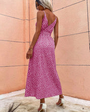 Load image into Gallery viewer, Floral Print Cami Dress W/Slit
