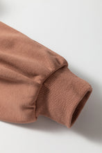 Load image into Gallery viewer, Straw Yellow Sequined COFFEE Loose Fit Sweatshirt and Shorts Set
