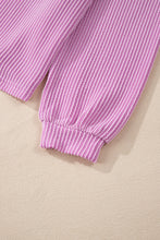 Load image into Gallery viewer, Phalaenopsis Corded Knit Long Sleeve Top and High Waist Shorts Set
