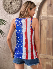 Load image into Gallery viewer, American Flag Print Tank
