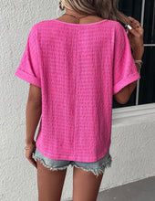 Load image into Gallery viewer, Hot Pink Batwing Sleeve Blouse

