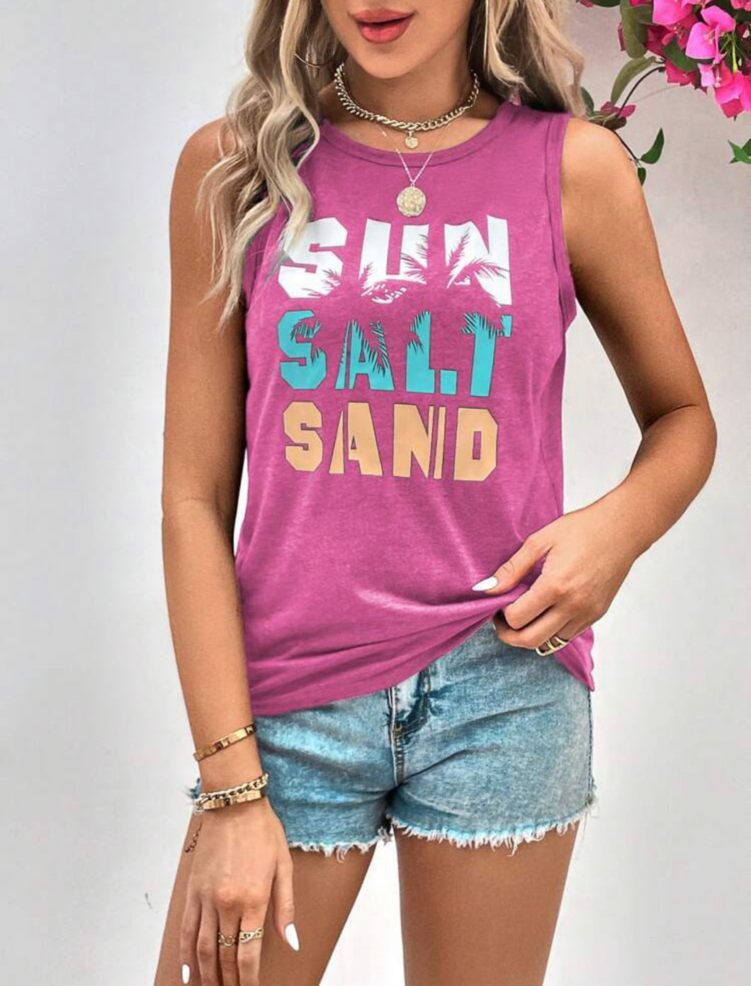 Magenta Sun Salt Sand Graphic Tee