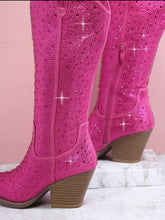 Load image into Gallery viewer, Hot Pink Rhinestone Boots
