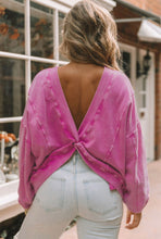 Load image into Gallery viewer, Rose Open Back Oversized Sweater
