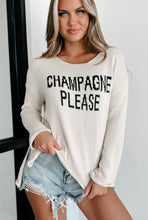 Load image into Gallery viewer, White Champagne Please Sweater
