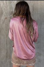 Load image into Gallery viewer, Pink Chest Pocket Loose Fit T Shirt
