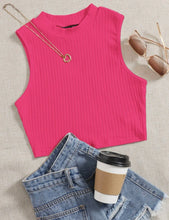 Load image into Gallery viewer, Solid Rib Knit Tank Top
