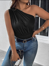 Load image into Gallery viewer, One Shoulder Ruched Too Plus Size
