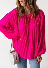Load image into Gallery viewer, Rose Pleated Blouse
