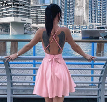 Load image into Gallery viewer, V-Neck Satin Dress

