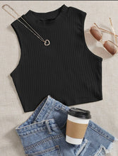 Load image into Gallery viewer, Solid Rib Knit Tank Top
