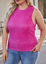 Load image into Gallery viewer, Hot Pink Plus Size Solid Tank
