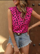 Load image into Gallery viewer, Hot Pink &amp; Black Print Blouse
