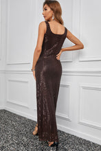 Load image into Gallery viewer, Brown Sleeveless Sequin Dress
