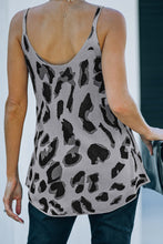 Load image into Gallery viewer, Gray Leopard Knit Tank Top
