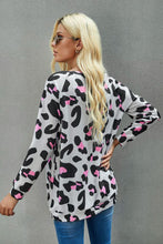 Load image into Gallery viewer, Gray Leopard Long Sleeve Top
