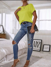 Load image into Gallery viewer, Yellow Off The Shoulder Solid Top
