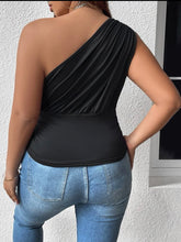 Load image into Gallery viewer, One Shoulder Ruched Too Plus Size
