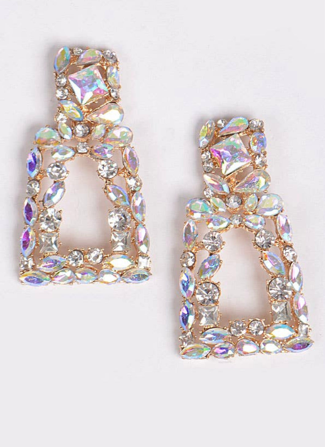 Iridescent Luxury Cluster Shine Earrings