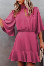 Load image into Gallery viewer, Rose Pink Ruffle Dress

