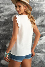 Load image into Gallery viewer, White Ruffle Sleeve Top
